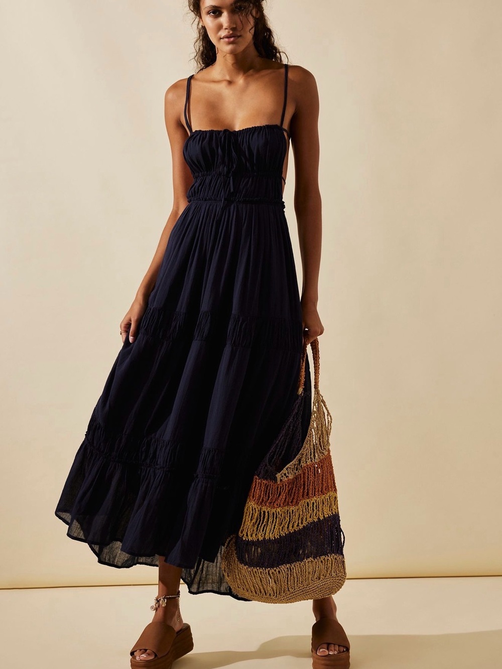 Free People Taking Sides Maxi Dress